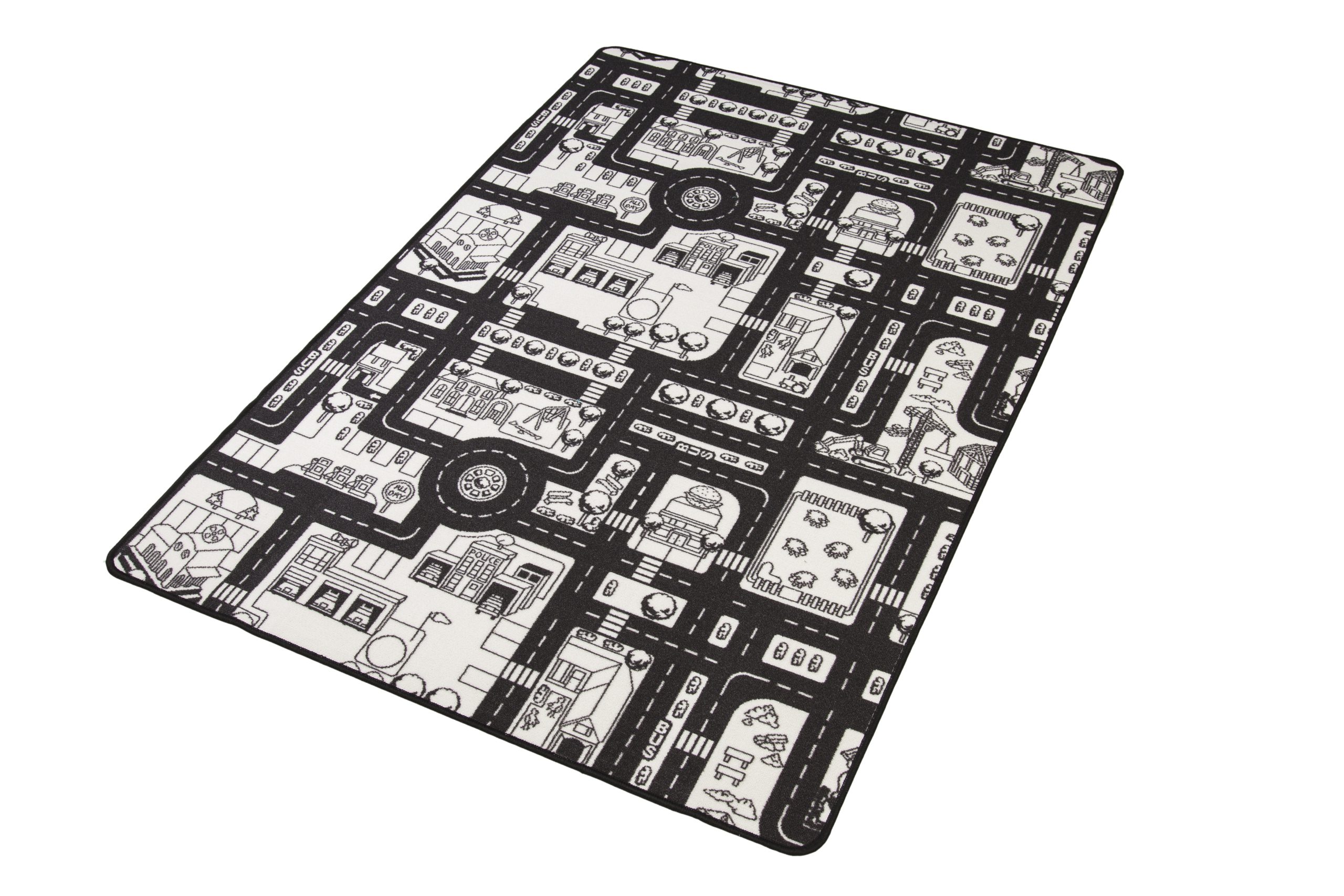 Liikennematto - musta/valkoinen