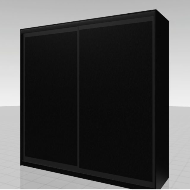 Mirror Line liukuovikaappi 200x200x60