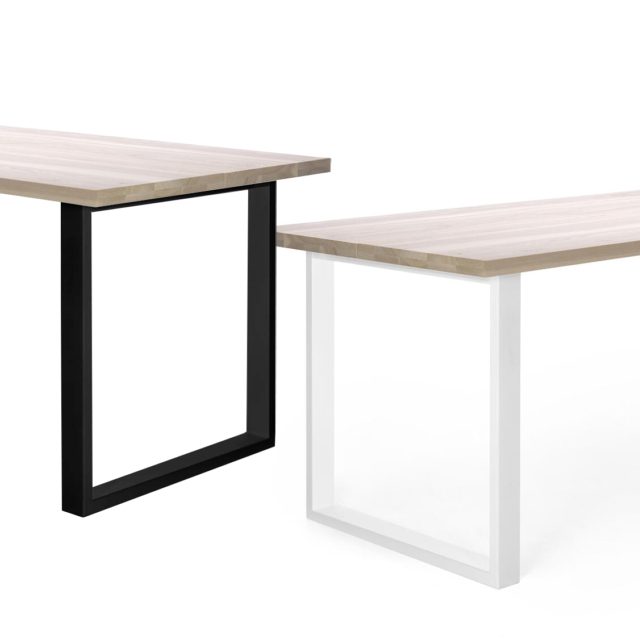 Pöydän kantikas kapea metallijalka pari 74 cm