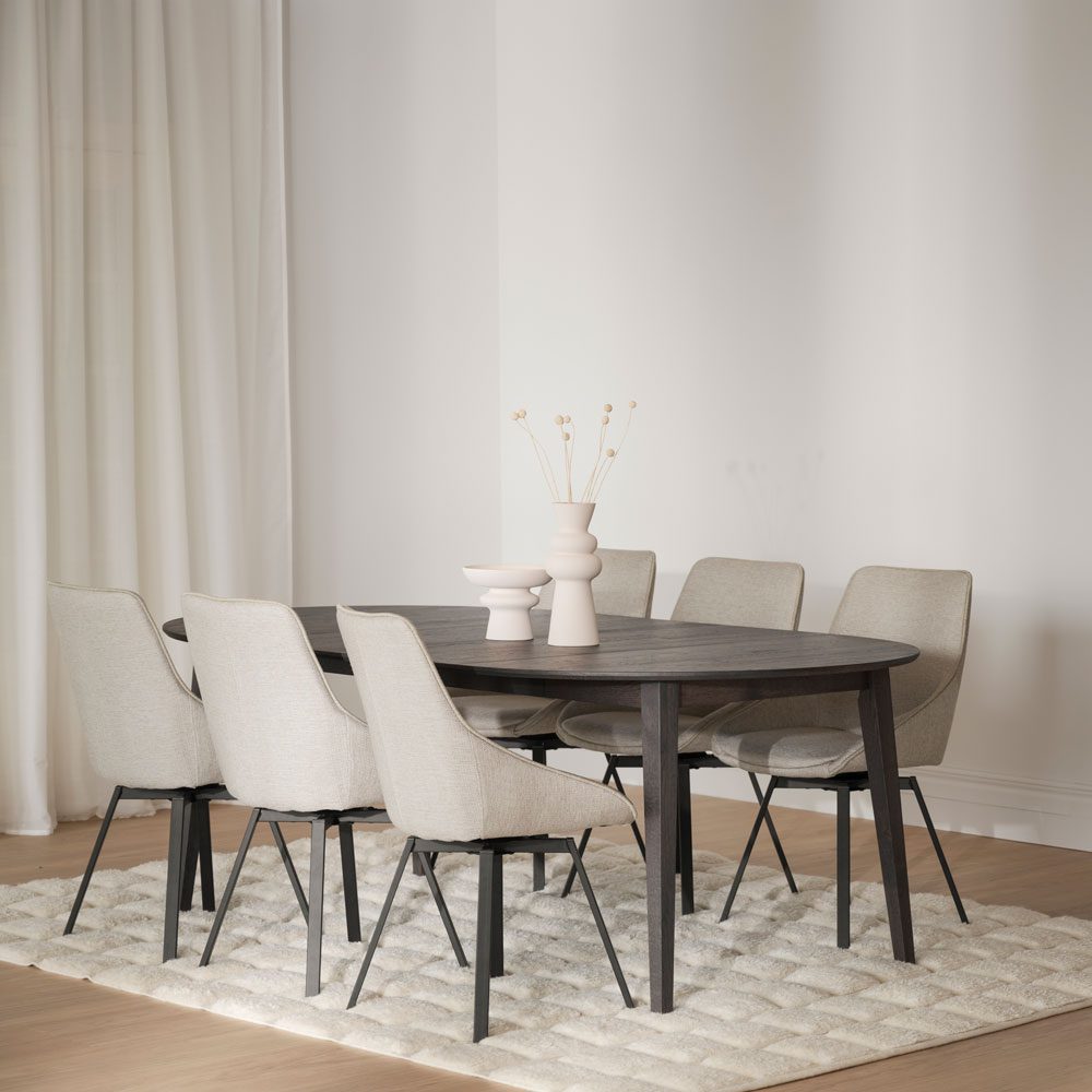 Filippa pyöreä, jatkettava ruokapöytä Ø120cm - Image 2