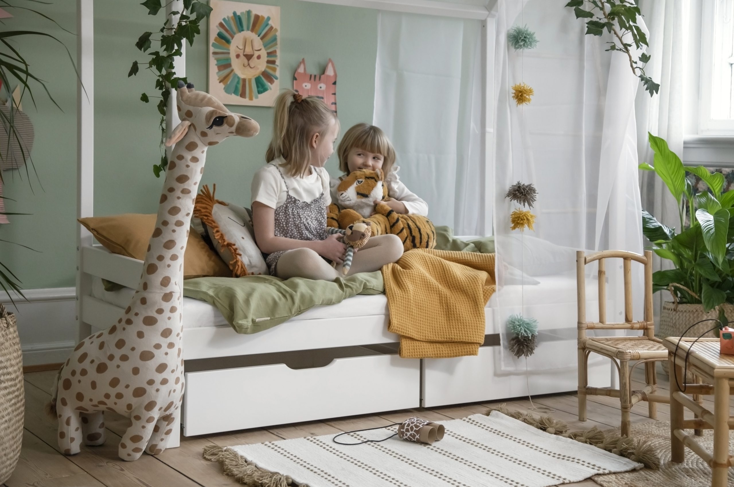 Laatikosto pyörillä, 2 laatikkoa 70x160cm kokoisen sängyn alle - Useita värejä - Image 12