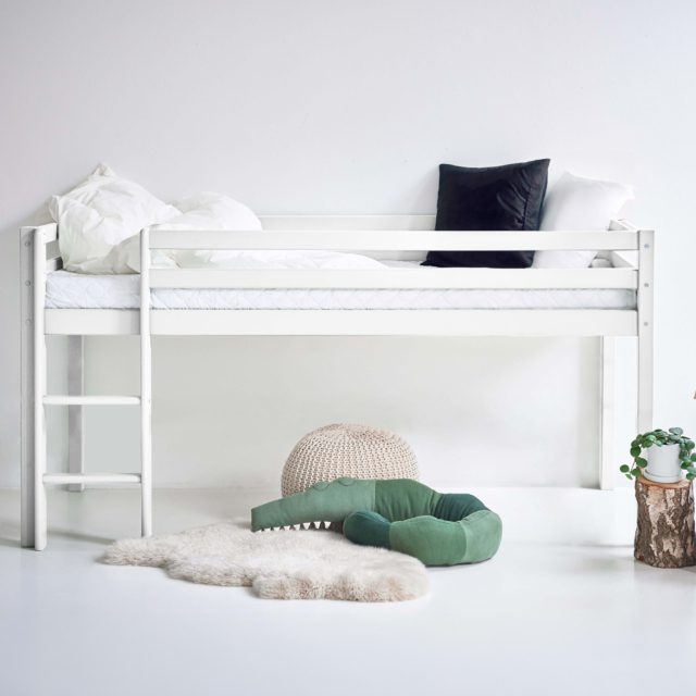 Hoppekids ECO Dream Puolikorkea sänky 90x200 cm - Valkoinen