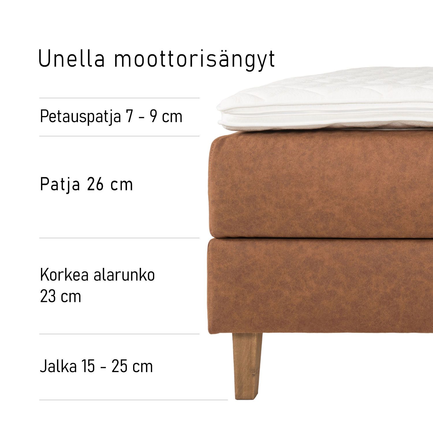 Noronen Unella moottorisängyt, koot 80-120cm - Image 4