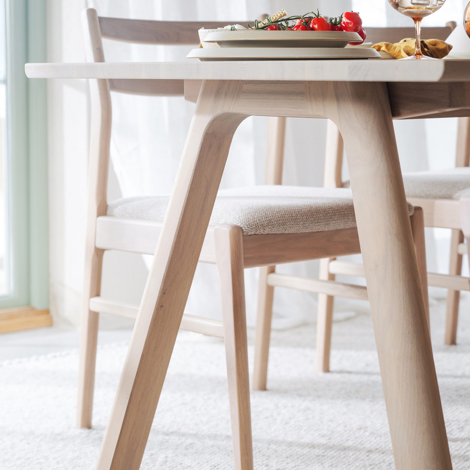 Clapperton ruokapöytä 220 x 95 cm - Image 7