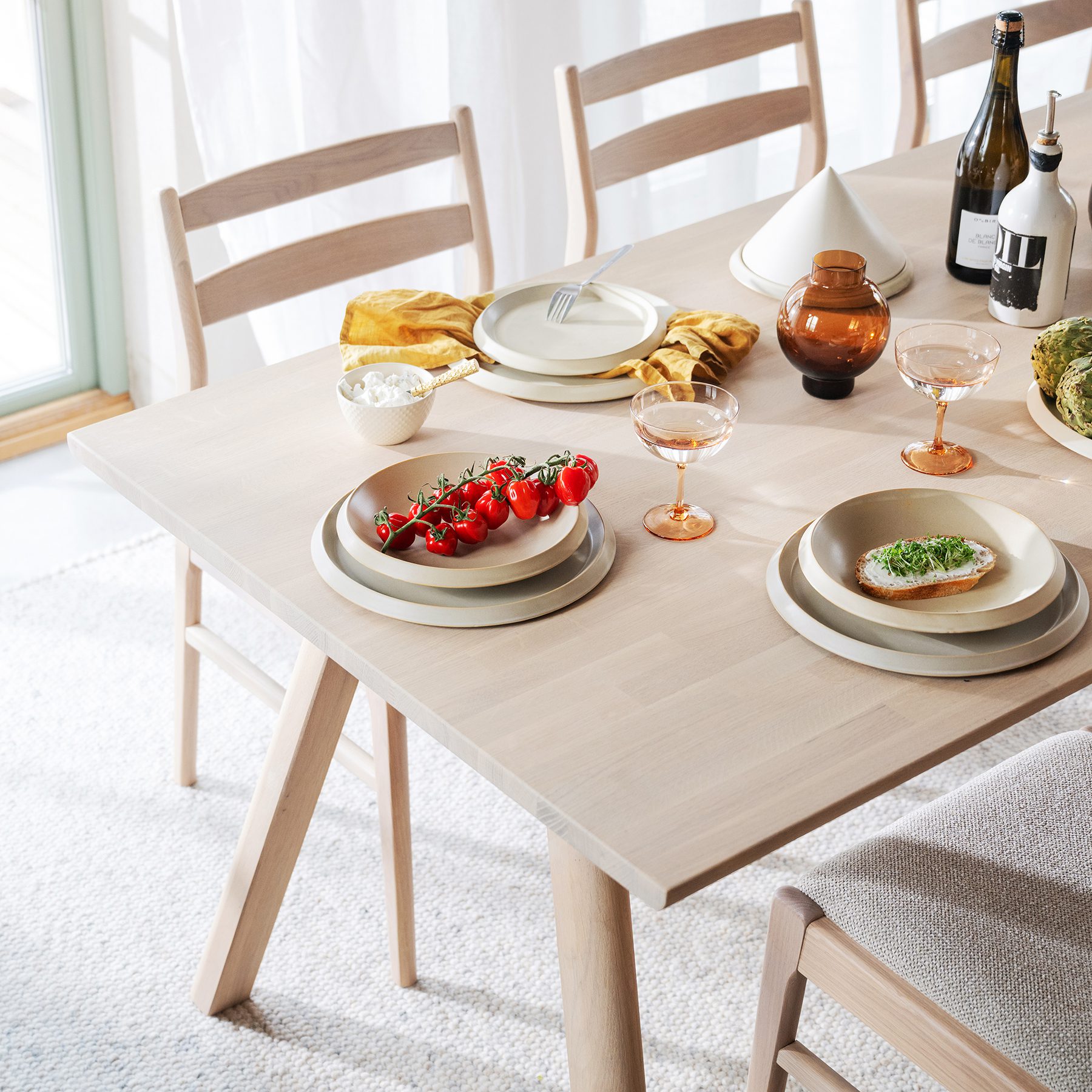 Clapperton ruokapöytä 220 x 95 cm - Image 8