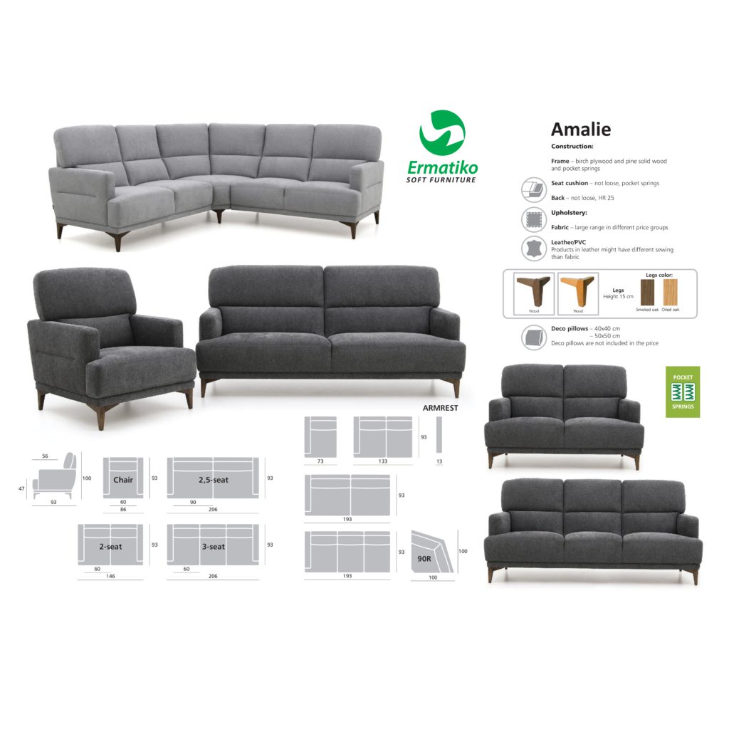 Amalie 3-istuttava sohva - Image 7
